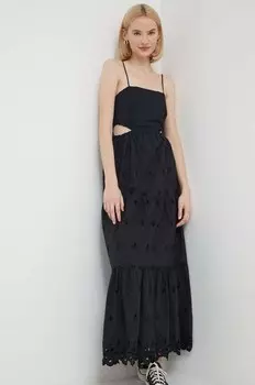 МАЛВЕР хлопковое платье Desigual, черный
