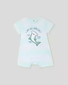 Малыш короткая фантазийная пижама Cotton Juice, зеленый