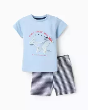 Малыш короткая пижама 100% хлопок Zippy, голубой