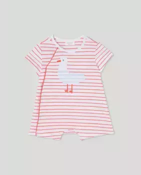 Малыш мальчик пижама с коротким принтом Cotton Juice, красный