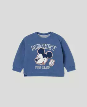 Малыш Микки Маус закрытый свитшот Baby El Corte Ingls, синий