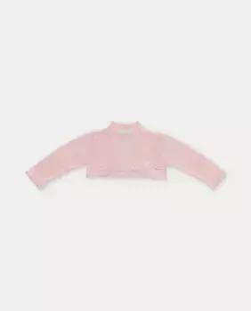 Малышка короткая куртка для боулинга с ажурными деталями Martn Aranda, цвет Nude