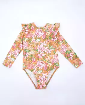 Малышка купальник с длинными рукавами с принтом Fina Ejerique, многоцветный