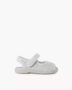 Малышка закрытая домашняя тапочки домашнее полотенце для завивки клейкая полоска Pisamonas, серый