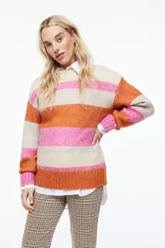 МАМ Свитер H&amp;M, розовый/полосатый