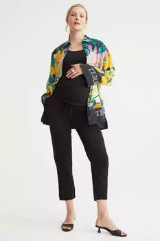 МАМА Брюки без застежек H&amp;M, черный