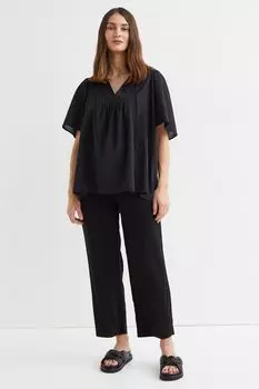 MAMA Брюки до щиколотки H&M, черный