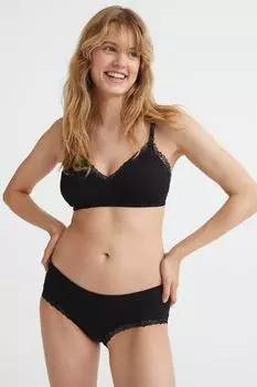 MAMA Бюстгальтер с подкладками для беременных, 2 шт. H&amp;M, черно-белый