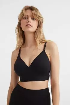 MAMA Бюстгальтер с подкладками для беременных, 2 шт. H&amp;M, черно-белый