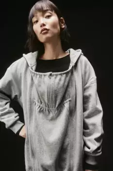 Мама до и после ношения толстовка с капюшоном H&M, серый