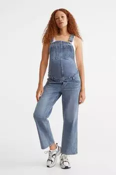 МАМА Джинсовый комбинезон H&amp;M, синий деним