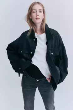 Мама джинсы скинни H&M, серый
