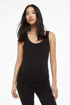 MAMA Хлопковая футболка, 2 шт. H&M, черный