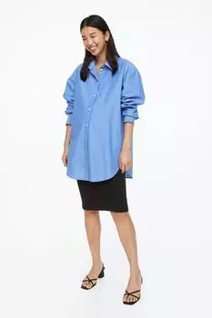 МАМА Хлопковая юбка H&amp;M, черный