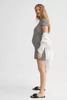 MAMA Комплект из 2-х предметов: футболка и шорты H&amp;M, темно-синий/полосатый