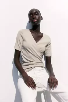 Мама, комплект из 2 рубашек для кормления из хлопка H&M, бежевый