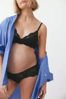Мама кружевной бюстгальтер для кормления H&M, черный