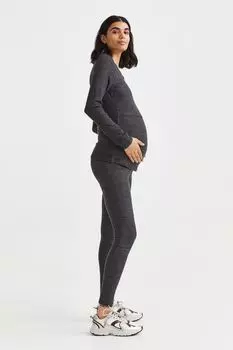 МАМА леггинсы до и после H&amp;M, темно-серый меланж