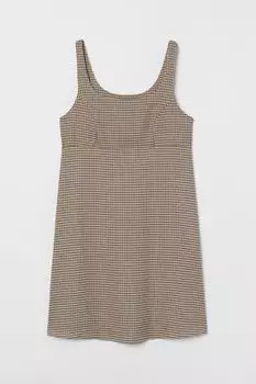 МАМА Платье без рукавов H&amp;M, бежевый/клетчатый