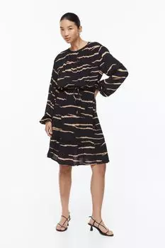 МАМА Платье для кормления H&amp;M, черный/зебра