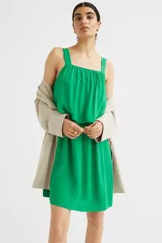 МАМА Платье для кормления из вискозы H&M, зеленый
