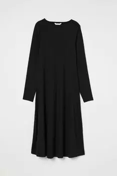МАМА Полосатое платье H&amp;M, черный