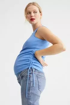 MAMA Полосатый топ с кулиской H&amp;M, синий