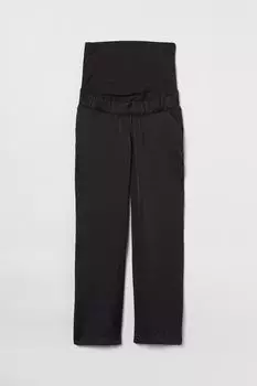 МАМА Широкие атласные брюки H&amp;M, черный