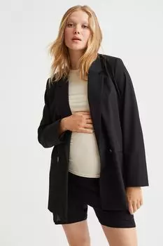 MAMA Шорты с эластичными сборками H&amp;M, черный