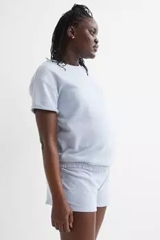 MAMA Спортивные шорты, 2 шт. в упаковке H&amp;M, голубой/бежевый