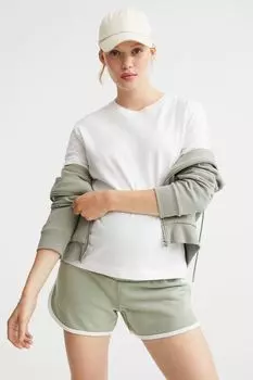 МАМА Спортивные штаны H&amp;M, светло-зеленый хаки