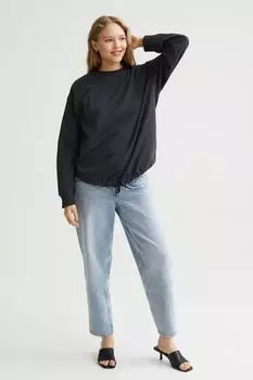 MAMA Толстовка с кулиской H&amp;M, черный