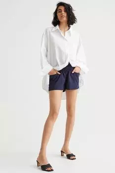 МАМА Твиловые шорты H&M, военно-морской