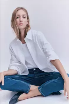 Mama узкие джинсы до щиколотки H&M, синий