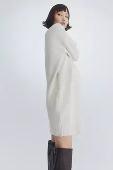 Мама вязаное платье H&M, бежевый