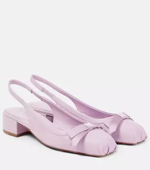 Mamaflirt 30 кожаные туфли-лодочки на ремешке Christian Louboutin, Parme Light/Lin Parme Light