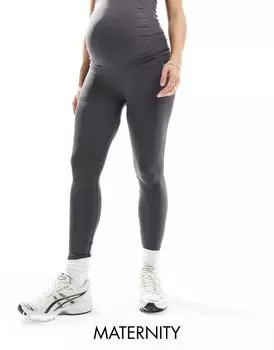 Mamalicious Maternity – Серые бесшовные леггинсы, часть комплекта Mama.licious