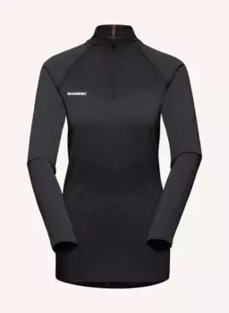 Mammut trift женская рубашка с длинным рукавом и полумолнией Mammut, черный