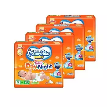 Mamy Poko Брюки Happy Day Night, размер S, упаковка 78X4 , Orange