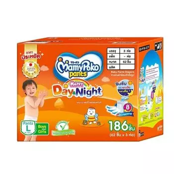 Mamy Poko Брюки Happy Day Night Toy Размер L 62 X3 (Toy Box), Orange