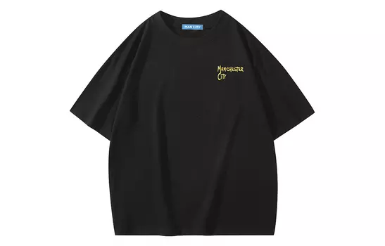 Manchester City Манчестер Сити Футболка унисекс, Черный