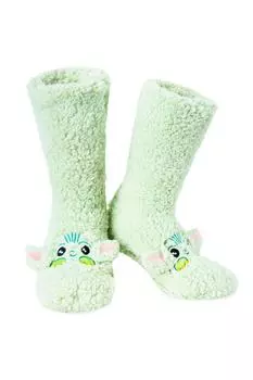 Мандалорец (Малыш Йода) Пушистые носки Disney, зеленый