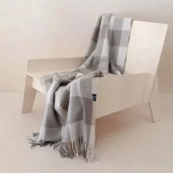 МАНДИР подушка, квадратная, бордовый Tartan Blanket, бежевый