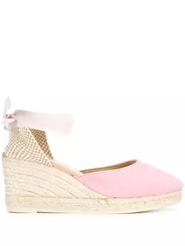 Manebi эспадрильи на танкетке, розовый