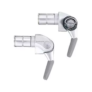 Манетка на конце руля Shimano Dura-Ace SL-BS77, серебро / серебро / серебро