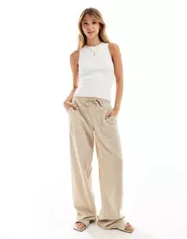 Mango — Белая трикотажная футболка без рукавов боксерского кроя