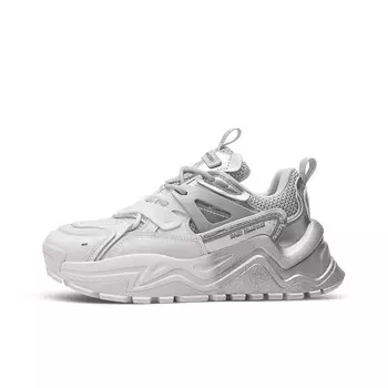 Mango Shoes Кроссовки унисекс с низким верхом белого и серебристого цвета Daisy Fellowes, цвет White Silver