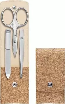 Маникюрный набор, 3 предмета + пробковый футляр Zwilling, Twinox