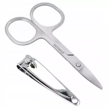 Маникюрный набор, кусачки и ножницы для ногтей, 2 шт., inna