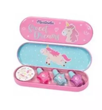 Маникюрный набор в металлическом пенале, 4 шт. Martinelia, Unicorn Tin Box